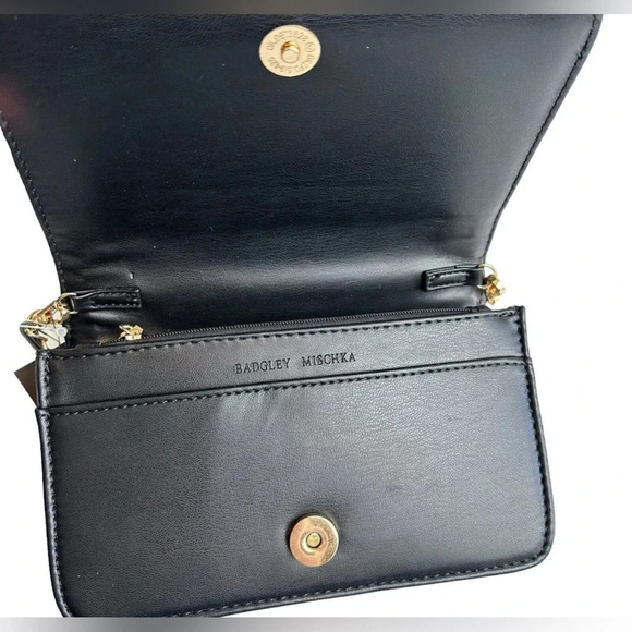 Badgley Mischka Pleated Crossbody Bag - Picture 5 of 5